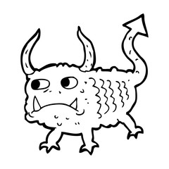 cartoon little demon