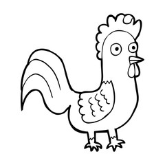cartoon rooster