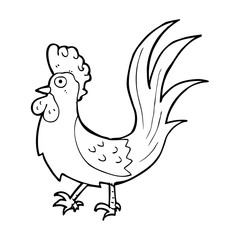 cartoon cockerel