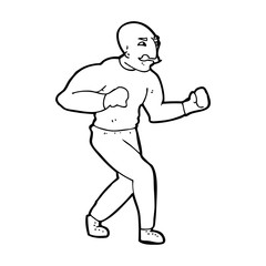 cartoon victorian boxer