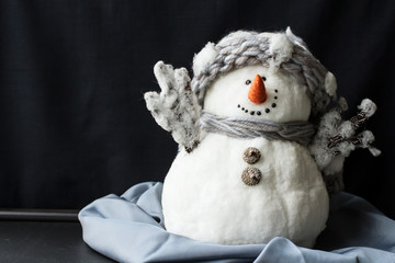 beautiful snowman. decorations for Christmas and greeting cards
