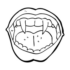 cartoon vampire mouth