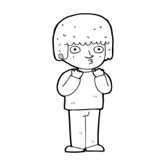 cartoon surprised man