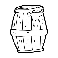 cartoon beer barrel