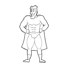 Fototapeta premium cartoon superhero