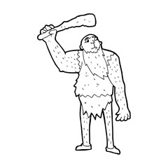 cartoon neanderthal