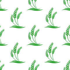 seamless pattern with wheat