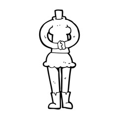 cartoon female body (add photos or mix and match cartoons)