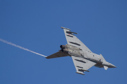 Military jet on traning