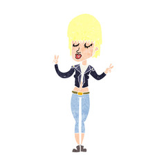 cartoon cool girl
