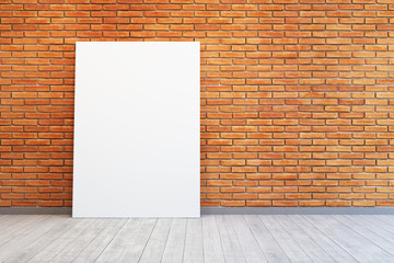 room with blank picture