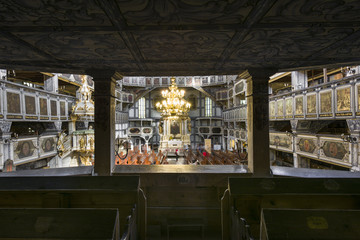 Interior of Church of Peace in Jawor, Poland