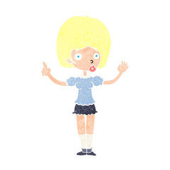 cartoon woman explaining her point