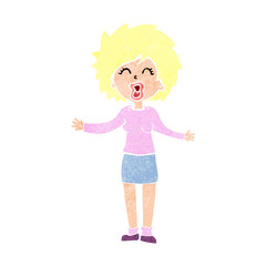 cartoon loud woman