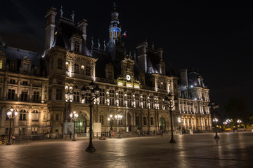 Fototapeta na wymiar l'hôtel de ville de Paris, France.