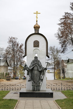 Monument to St. Macarius Kalyazinsky in Kalyazin Russia