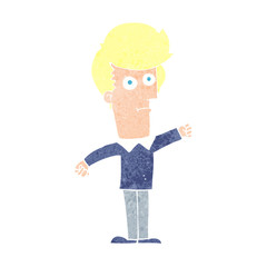 cartoon man punching