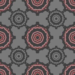 Geometrical mechanical pattern, seamless background.