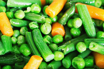 green beans and carrots