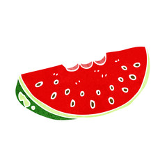 cartoon watermelon slice