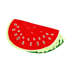 cartoon watermelon slice