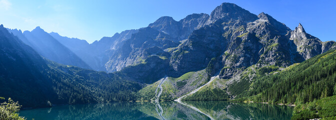 Naklejka premium Morskie Oko - lake in Tatra Mountains
