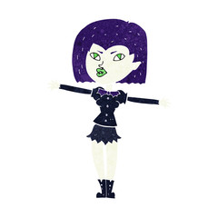 cartoon vampire girl