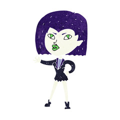 cartoon vampire girl