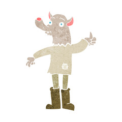 cartoon funny werewolf