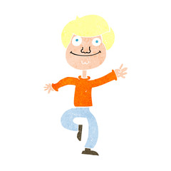 cartoon dancing man