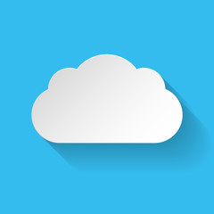 Obraz premium White paper cloud