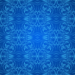 Fototapeta na wymiar Abstract seamless pattern in blue
