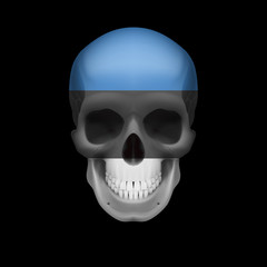 Estonian flag skull
