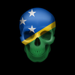 Solomon Islands flag skull