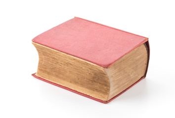 old book on white background