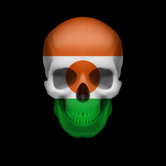 Nigerien flag skull