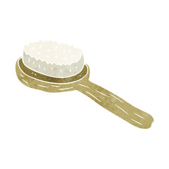 cartoon old brush