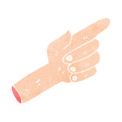 cartoon pointing hand