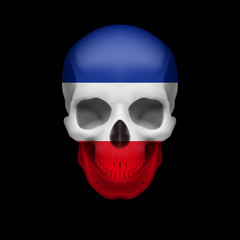 Yugoslavian flag skull