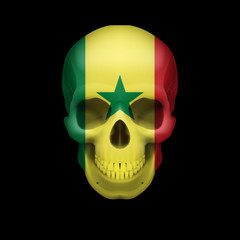 Senegalese flag skull