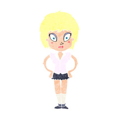 cartoon pretty girl