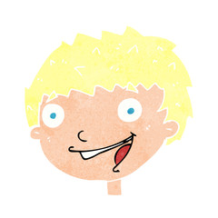 cartoon laughing boy