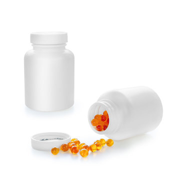 Bottle and capsules
