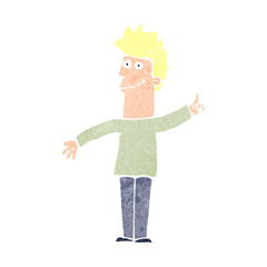 cartoon man with idea