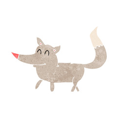 cartoon little wolf