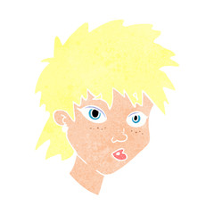 cartoon curious girl