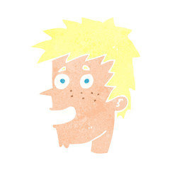 cartoon happy boy face