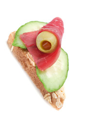 Fillet with Olive and Cucumbers