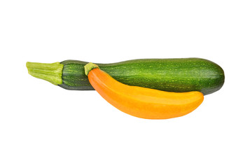 Vegetable marrow (zucchini), isolated on white background
