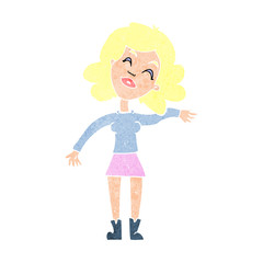 cartoon woman only joking